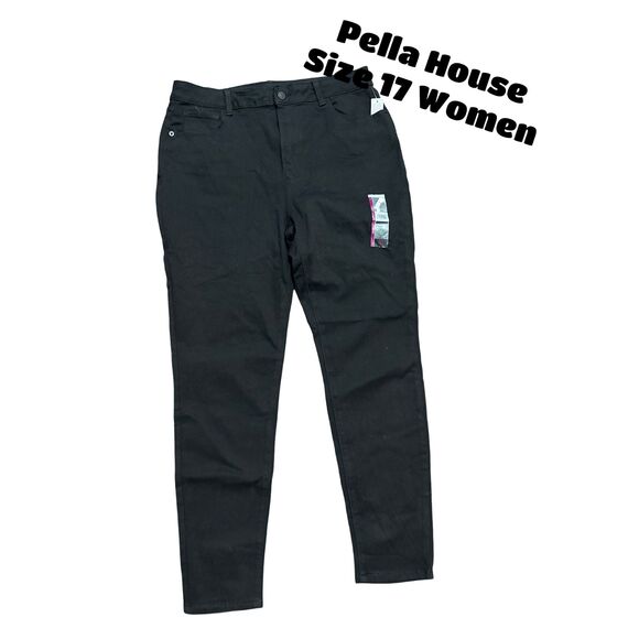 No Boundaries Juniors High Rise Skinny Jeans Black Size 17 - Picture 4 of 5